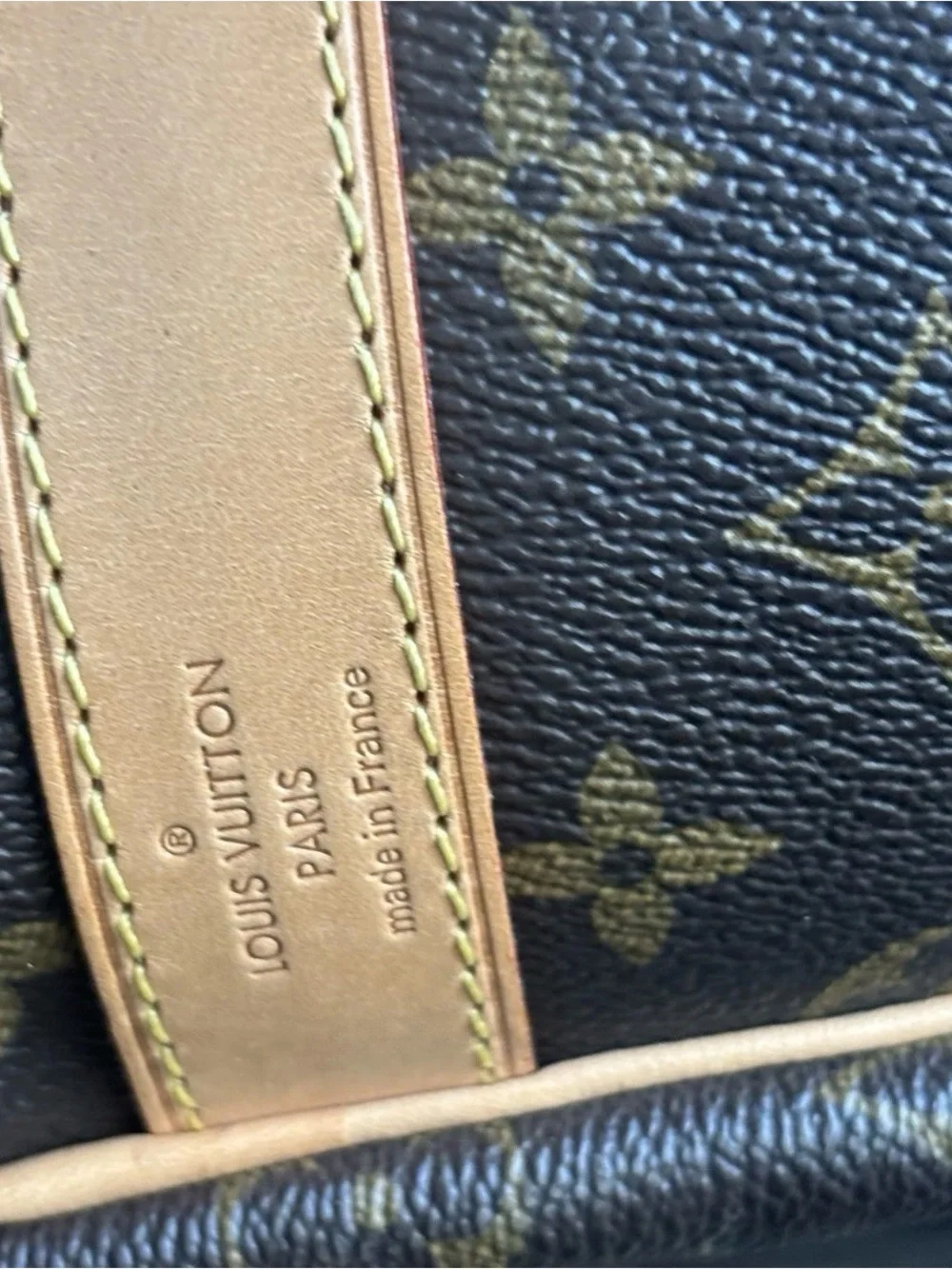 Auth LOUIS VUITTON Keepall Bandouliere 55 Monogram Canvas Duffel Bag JD Initial